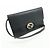 GUCCI Borsa a spalla e tracolla in pelle Interlocking G Nera 369664 - vista 3