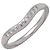 Tiffany & Co Curved Band 9P Diamantring Platin PT950 US4.5 EU48
