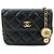 CHANEL Mini Borsa a Spalla con Catena in Pelle d'Agnello Matelassé Nero