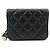 CHANEL Mini Borsa a Spalla con Catena in Pelle d'Agnello Matelassé Nero - vista 2