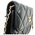 CHANEL Mini Borsa a Spalla con Catena in Pelle d'Agnello Matelassé Nero - vista 8
