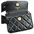 CHANEL Mini Borsa a Spalla con Catena in Pelle d'Agnello Matelassé Nero - vista 9