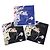 Christian Dior Set di 3 sciarpe 100% cotone stampa floreale blu navy nero
