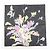 Christian Dior Set di 3 sciarpe 100% cotone stampa floreale blu navy nero - vista 11