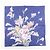 Christian Dior Set di 3 sciarpe 100% cotone stampa floreale blu navy nero - vista 2