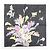 Christian Dior Set di 3 sciarpe 100% cotone stampa floreale blu navy nero - vista 7
