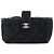 CHANEL Matelasse COCO Mark Beauty Case in camoscio Nero