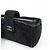 CHANEL Matelasse COCO Mark Beauty Case in camoscio Nero - vista 10