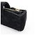CHANEL Matelasse COCO Mark Beauty Case in camoscio Nero - vista 12