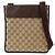 Borsa a Tracolla GUCCI GG Canvas Leather Beige Brown 27639