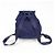 Zaino PRADA in nylon e pelle con logo Triangle Navy B4650F - vista 2