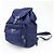 Zaino PRADA in nylon e pelle con logo Triangle Navy B4650F - vista 3