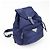 Zaino PRADA in nylon e pelle con logo Triangle Navy B4650F - vista 4