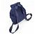 Zaino PRADA in nylon e pelle con logo Triangle Navy B4650F - vista 6