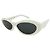 Gafas de sol de plástico PRADA Logo 55□16 White SPR 26Z