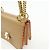 FENDI Mini Kan I Borsa a tracolla e spalla in pelle con catena Beige 8M0381 - vista 13