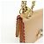 FENDI Mini Kan I Borsa a tracolla e spalla in pelle con catena Beige 8M0381 - vista 14