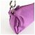 PRADA Mini borsa a mano pochette in raso con logo triangolare Viola - vista 14