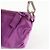 PRADA Mini borsa a mano pochette in raso con logo triangolare Viola - vista 17
