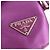 PRADA Mini borsa a mano pochette in raso con logo triangolare Viola - vista 19