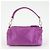 PRADA Mini borsa a mano pochette in raso con logo triangolare Viola - vista 2