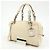 PRADA Borsa Boston in pelle Vitello Daino Borsa a tracolla Ivory BR3091 - vista 24