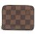 Louis Vuitton Damier Canvas Zippy Coin Case Wallet Brown N63070