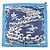Hermès HERMES Carre Double Face 90 Seide 100% Tuch Les Mustangs Marble Navy - Ansicht 2