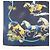 Hermès HERMES Carre Double Face 90 Seide 100% Tuch Les Mustangs Marble Navy - Ansicht 5
