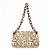 Borsa a tracolla PRADA in vitello con catena in plastica e logo triangolare Beige Brown - vista 2