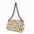 Borsa a tracolla PRADA in vitello con catena in plastica e logo triangolare Beige Brown - vista 3