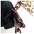 Borsa a tracolla PRADA in vitello con catena in plastica e logo triangolare Beige Brown - vista 8