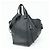 Borsa a tracolla LOEWE Anagram Hammock Medium in pelle nera - vista 3