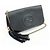 Borsa a spalla in pelle con catena GUCCI SOHO Interlocking G Nera 536224 - vista 4
