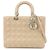 Christian Dior Cannage Lady Dior Borsa a Mano 2Way in Pelle Beige