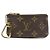 Louis Vuitton Monogram Pochette Cles Coin Case Key Case Brown M62650