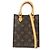 Louis Vuitton Monogram Petit Sac Plat Borsa a Tracolla 2Way Marrone M69442
