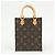 Louis Vuitton Monogram Petit Sac Plat Borsa a Tracolla 2Way Marrone M69442 - vista 2