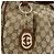 Borsa a spalla GUCCI Sukey Interlocking G GG Canvas Leather Beige 232955 - vista 20