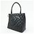 Borsa Tote CHANEL Medallion Matelasse COCO Mark Caviarskin Nera A01804 - vista 3