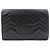 Borsa a tracolla con catena in pelle GUCCI GG Marmont Double G Nera 474575 - vista 2