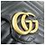 Borsa a tracolla con catena in pelle GUCCI GG Marmont Double G Nera 474575 - vista 6