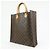 Louis Vuitton Monogram Sac Plat Tote Bag Hand Bag Brown M51140 - vista 3