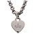 Collana con pendente a cuore Logo Trademark GUCCI Argento SV925