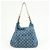 Borsa a tracolla Louis Vuitton Monogram Denim Baggy GM Blu M95048 - vista 2