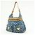 Borsa a tracolla Louis Vuitton Monogram Denim Baggy GM Blu M95048 - vista 3