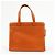 Saco Tote CHANEL em pele caviar Laranja - vista 2