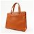 Saco Tote CHANEL em pele caviar Laranja - vista 3