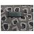 Borsa a pochette GUCCI in tela e pelle Leopard Grey Black 353478 - vista 14