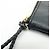 Borsa a pochette GUCCI in pelle Bamboo Flat Pouch Black 449653 - vista 7